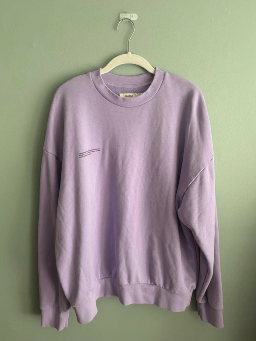 PANGAIA 365 Midweight Organic Cotton Crewneck Sweatshirt | Orchid Purple | XL